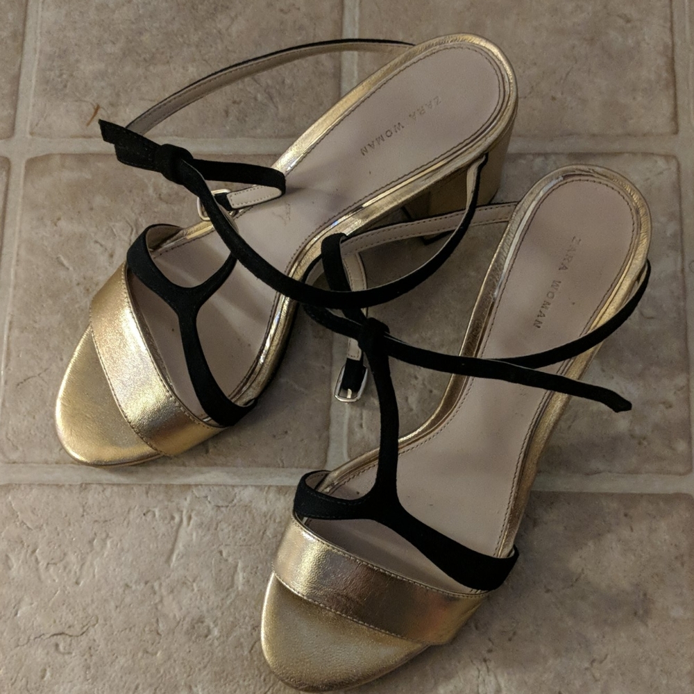 Zara woman shoes heels sz 38
